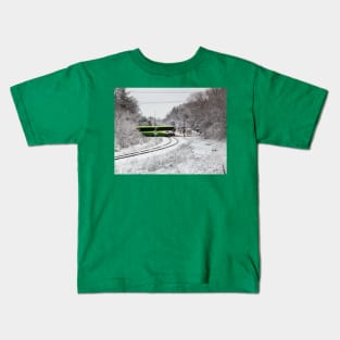 Go Bus On Tracks Kids T-Shirt